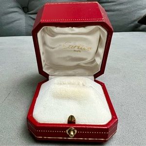 Vintage CARTIER Ring Box 2.40x2.40x2 inches